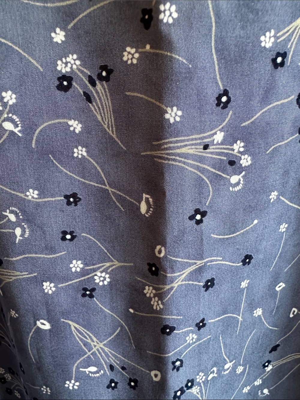 Women's Blue Floral Maxi Skirt – Elegant A-Line Style - Picture 2 of 7